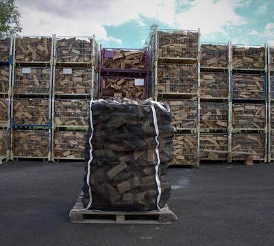 Suché březové palivové dřevo štípané 0,25m v Bigbagu 1,75prms - bříza - 1