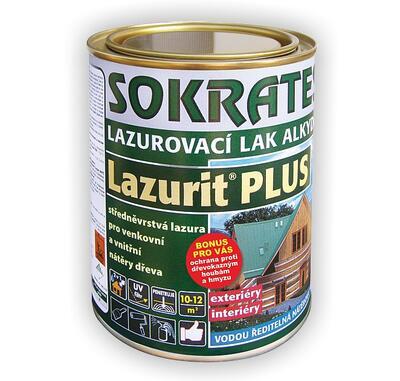 Sokrates Lazurit PLUS alkydový kaštan 0,7 kg - 1
