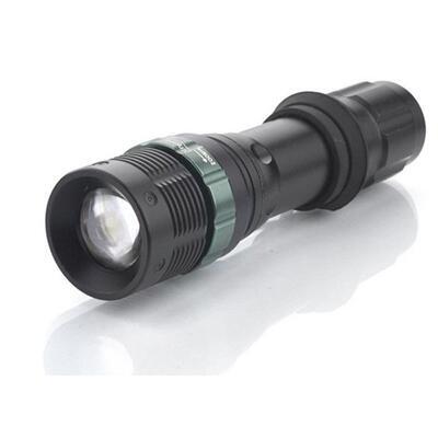 Solight - LED kovová svítilna, 3W CREE LED, černá, fokus, 3 x AAA - 1