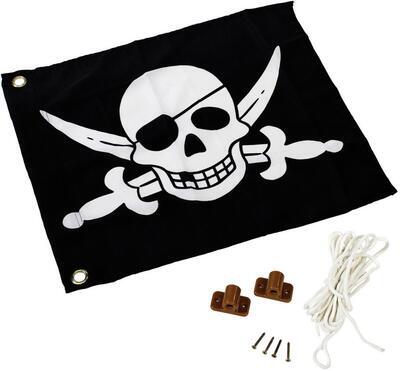 Vlajka textilní - motiv Piráti - 1