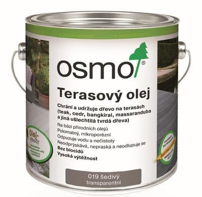 Osmo terasový olej, 019 olej na dřevo, šedý 0,75 l - 1