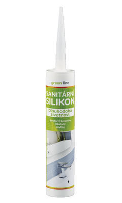 Sanitární silikon bílý 280 ml Green line