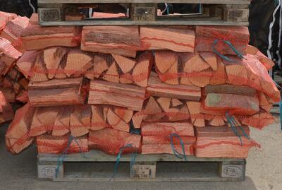 Balené tvrdé palivové dřevo štípané 0,30m/20kg +- 10% - 2