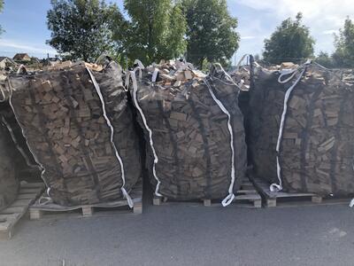 Palivové bukové dřevo suché pro kachlová kamna v Bigbagu 1,75prms - 3