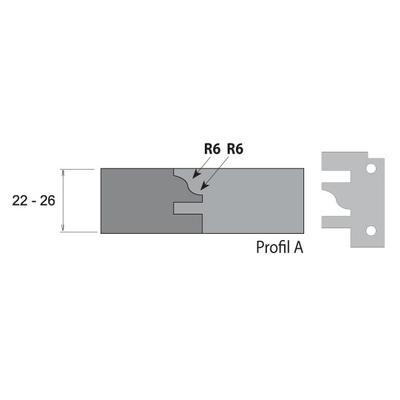 IGM F641 Profil-kontra fréza na rámy MAN - D120x40 d30 Z2 ALU - 3
