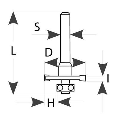 IGM Fachmann M122 Talířová drážkovací fréza - D31,8x4 L62 S=8 HM2 - 3