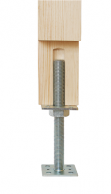 Patka sloupku stavitelná šroubem závitová tyč 20-24mm PSR 080 M20 - 3