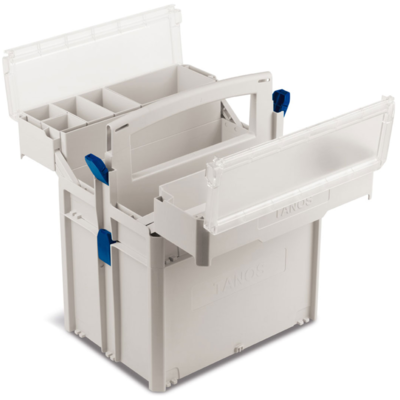 TANOS systainer® Storage-Box, basa s vyndavacími boxy, světle šedá - 6